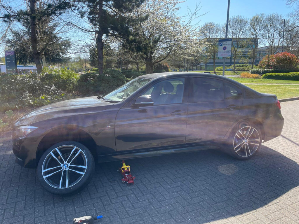 BMW run flat Abingdon tyre blow out