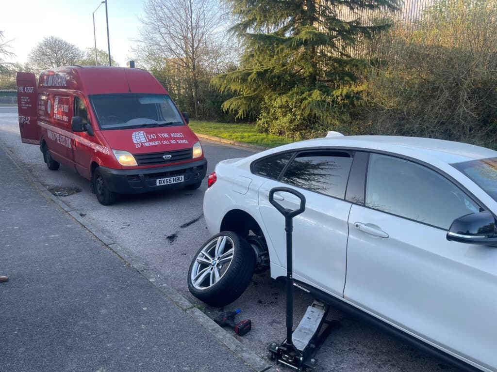 Case Study: Emergency Mobile Tyre Fitting in Stokenchurch – BMW 4 Series
