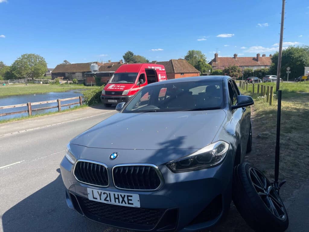 Hit a Log in Marlow? We Fixed This BMW Tyre in 40 Mins