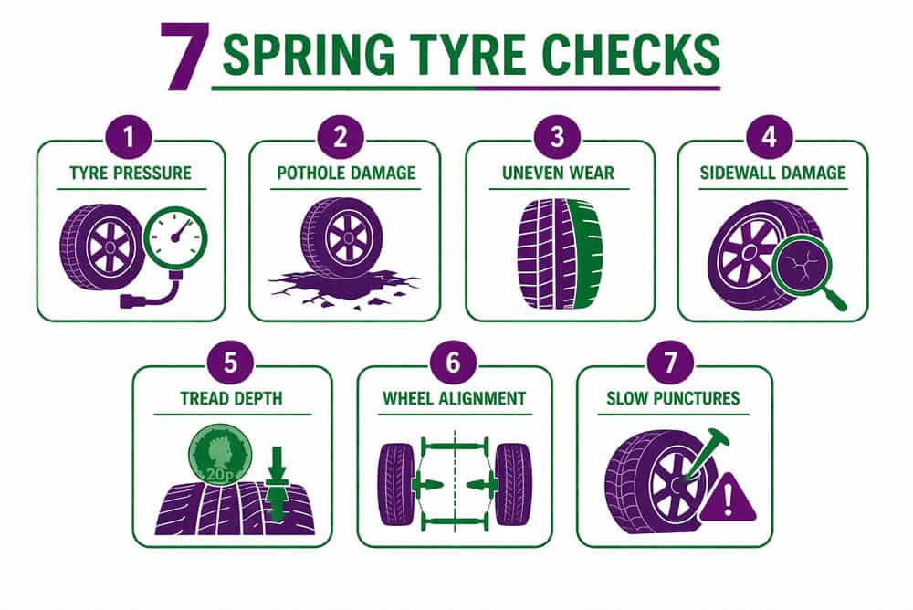Spring Tyres: 7 Things Drivers Should Check After Winter Damage